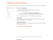 Tablet Screenshot of financialsummitventures.com